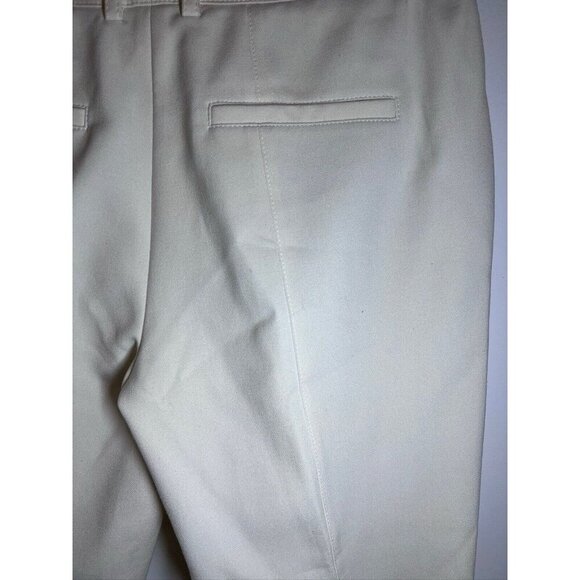 Akris Punto Womens Pants Size 8 Cream Pleated Trouser - Picture 9 of 13